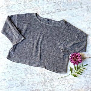 Eileen Fisher Relaxed Loose Waffle Knit Sweater Si